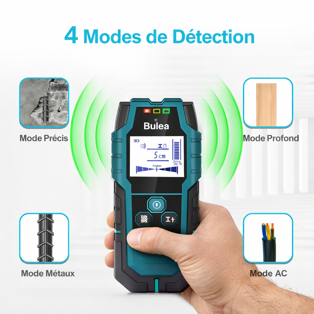 Détecteur mural Standard – câbles électriques et métaux